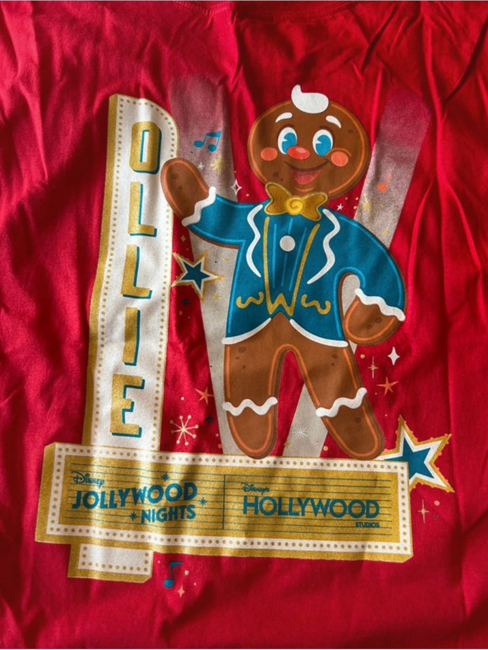 Disney Parks Hollywood Studios Jollywood Nights Christmas Tshirt